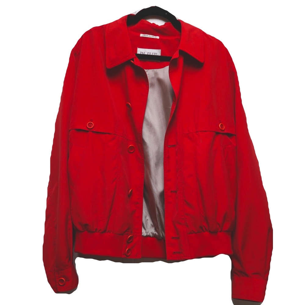 Vintage Pal Zileri Red Lightweight Jacket Size Medium Men’s Gruppo Forall